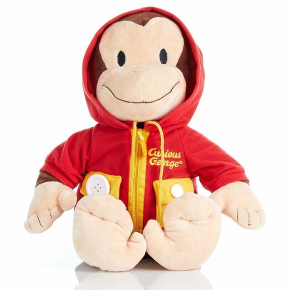 KIDS PREFERRED Curious George Learn to Dress Stuffed Animal, 14 in - Picture 1 of 8